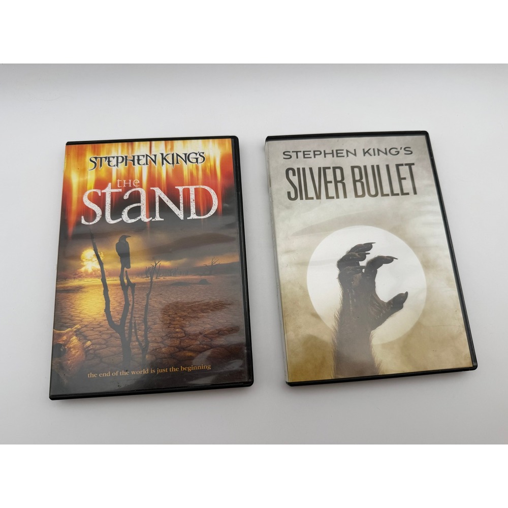 Stephen King The Stand and Silver Bullet DVD Bundle‎ Horror Movie Lot 3 Discs